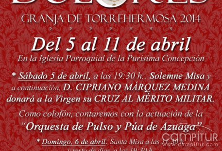 Septenario a Ntra. Sra. De los Dolores en Granja de Torrehermosa
