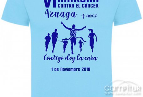 Presentada la nueva camiseta para la VI Marcha Contra el Cáncer en Azuaga 