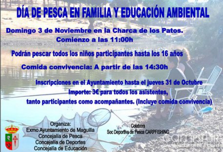 Día de Pesca en Familia y Educación Ambiental en Maguilla 