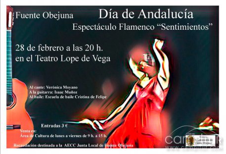 Espectáculo Flamenco “Sentimientos” en Fuente Obejuna 