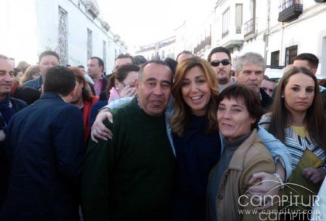La Presidenta de la Junta de Andalucía visita Fuente Ovejuna