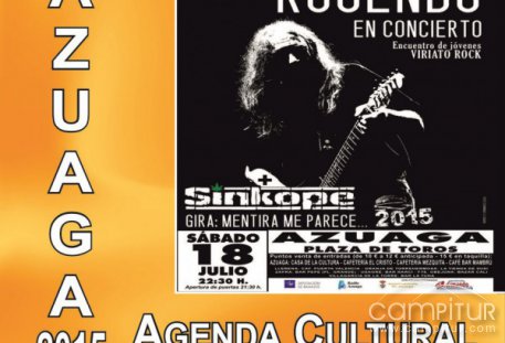 Agenda Cultural para el mes de julio de 2015 en Azuaga