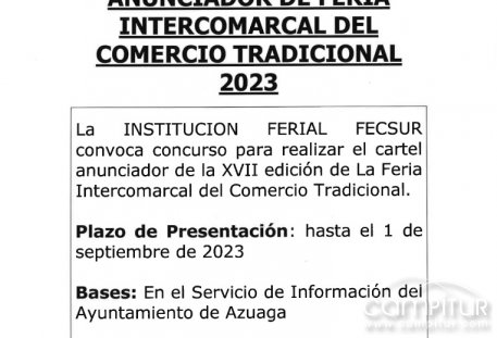 Concurso de cartel anunciador Feria Intercomarcal del Comercio Tradicional 2023 