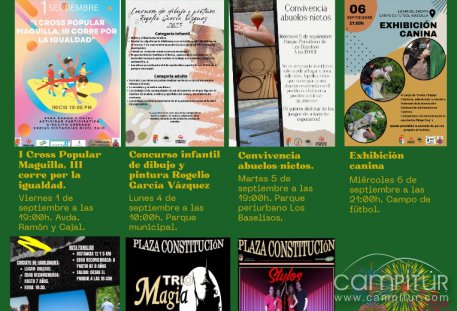 Agenda Cultural Maguilla para el mes de septiembre 