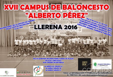Abierto el plazo de inscripción para el XVII Campus de Baloncesto “Alberto Pérez”