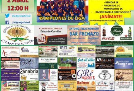 El A.D.Granja Futsal celebra su título de liga 