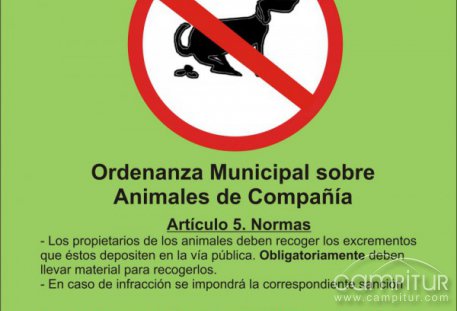 Ordenanza municipal en Llerena sobre animales de compañía 