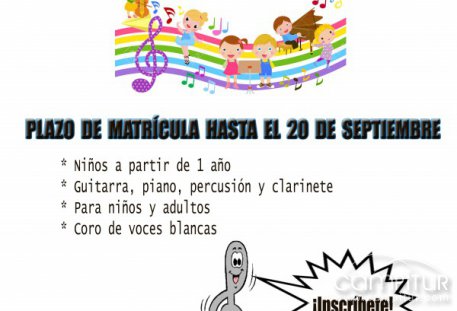 Abierto el plazo de inscripción en la Escuela Municipal de Música de Granja de Torrehermosa 