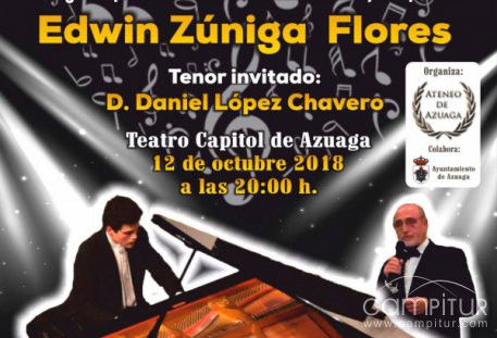 Gran Concierto de Piano a cargo de Edwin Zúniga Flores en Azuaga 