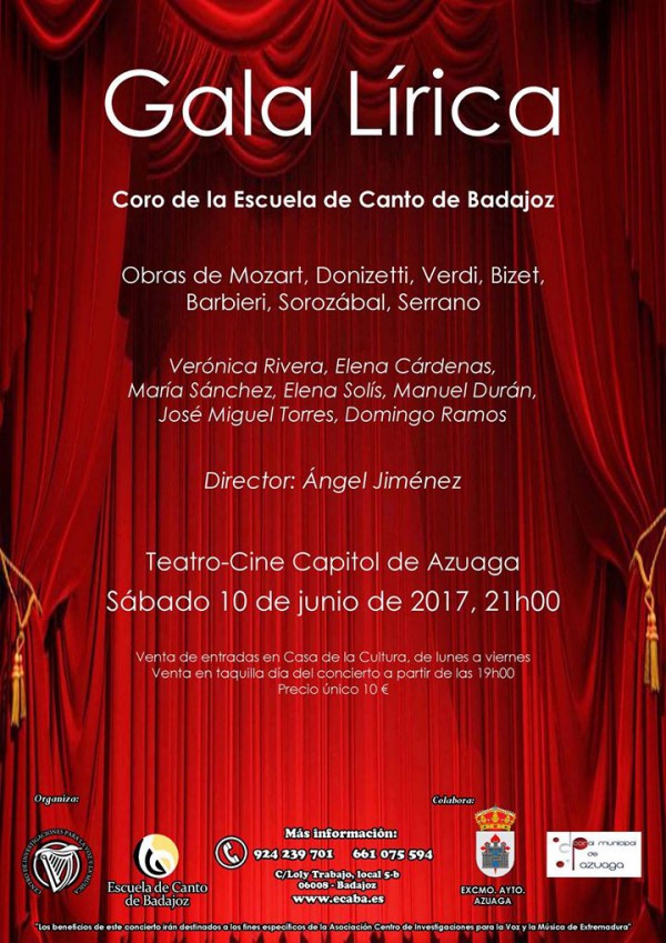 Cartel de Gala Lírica 