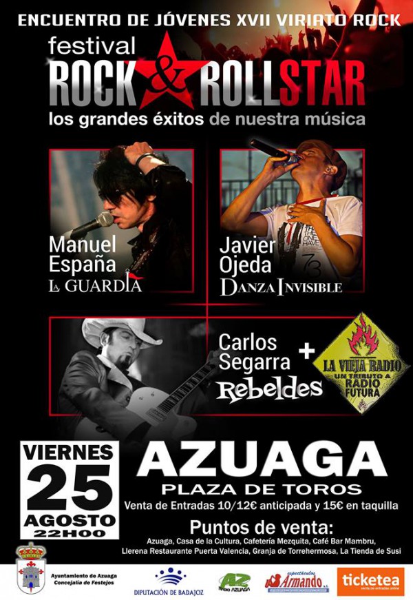 Cartel de “Viriato Rock”: Festival Rock & Roll Star