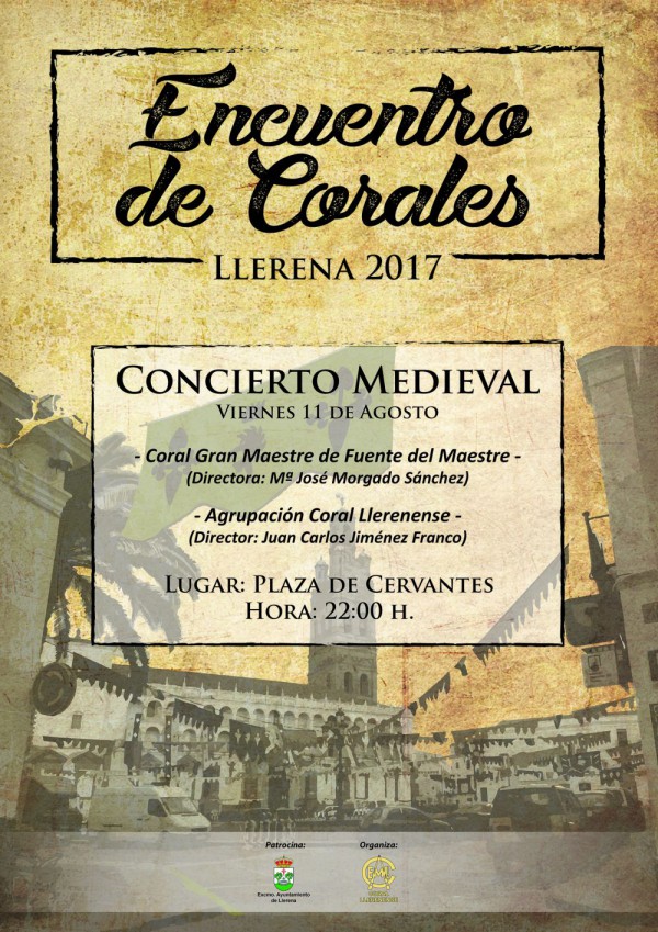 Cartel de Encuentro de Corales en Llerena