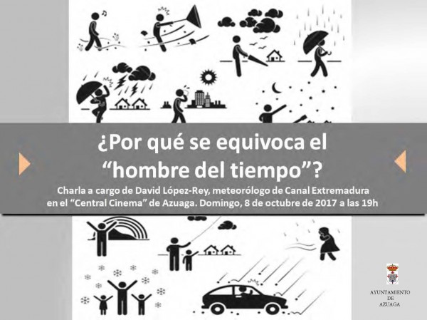 Cartel de Conferencia ¿Por qué el hombre del tiempo se equivoca?