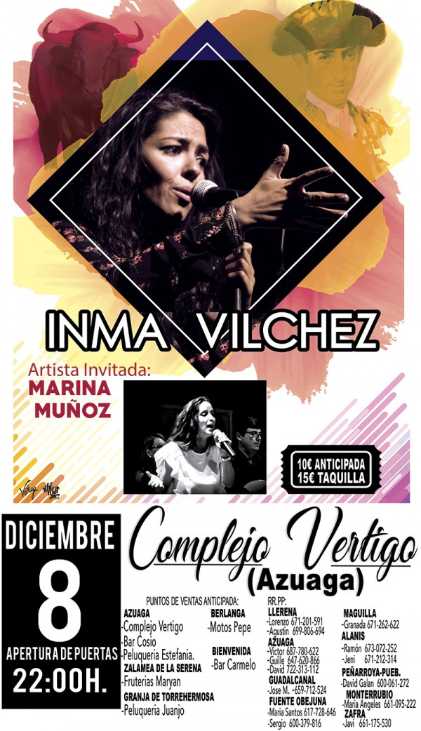 Cartel de Concierto de Inma Vilchez 