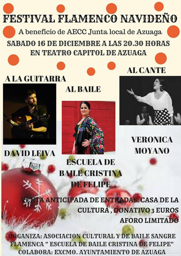 Cartel de Festival Flamenco Navideño