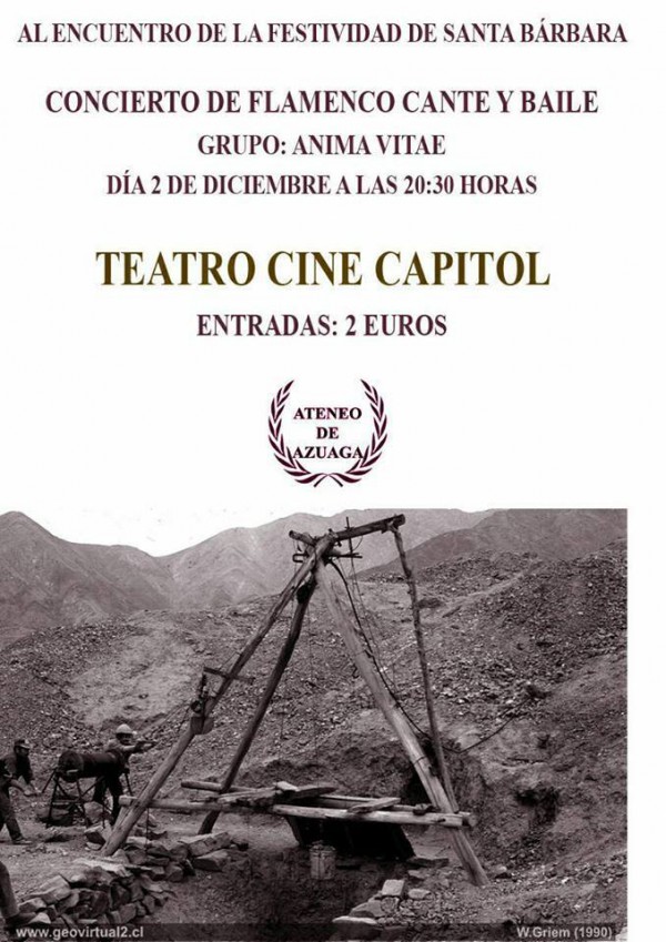 Cartel de Concierto de Flamenco Cante y Baile en Azuaga