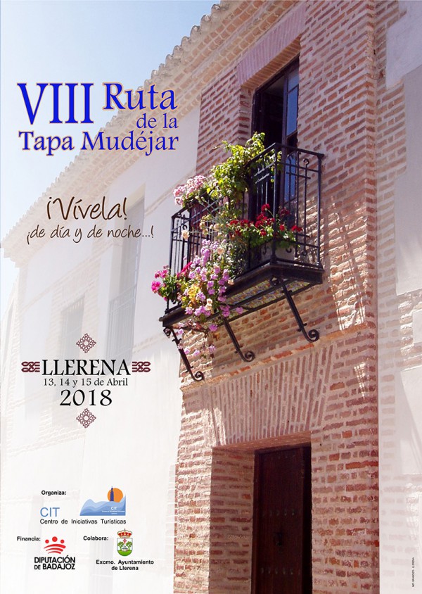 Cartel de VIII Ruta de la Tapa Mudéjar en Llerena 