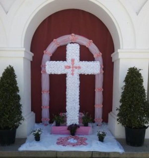 Cartel de Las Cruces en Azuaga 