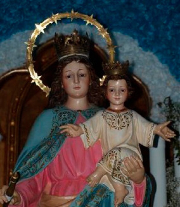 Cartel de Romería en honor a María Auxiliadora en Alanís 