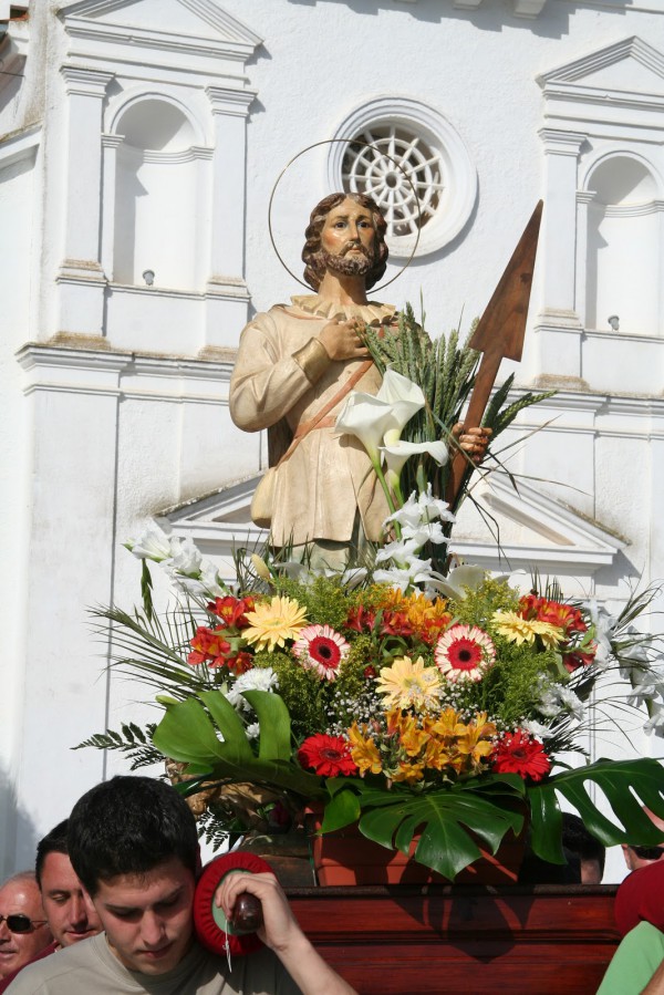 Cartel de Romería de San Isidro en Granja de Torrehermosa