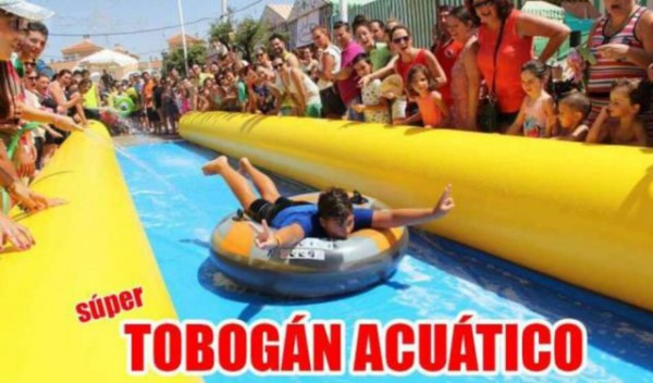 Cartel de Tobogán acuático 