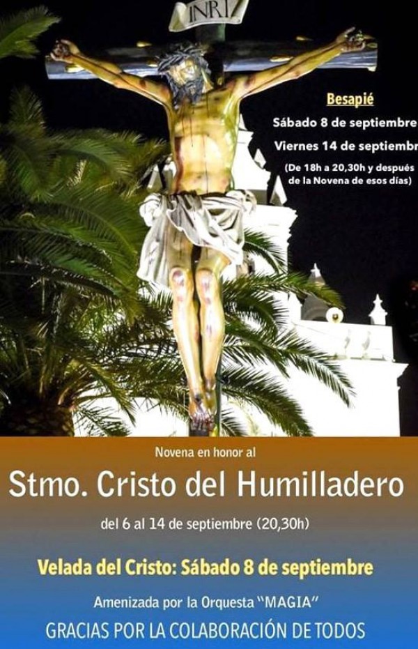 Cartel de Velada del Santísimo Cristo del Humilladero
