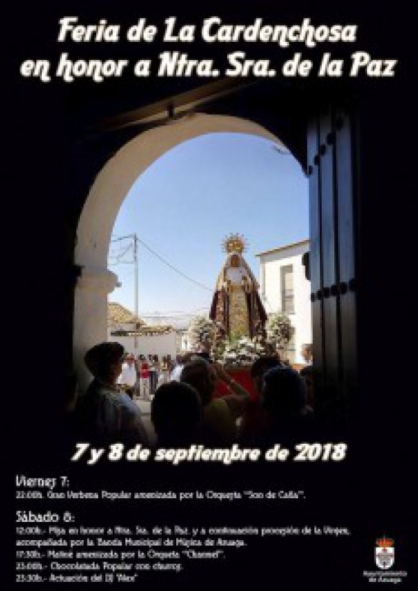 Cartel de Feria en honor a Ntra. Sra. De la Paz