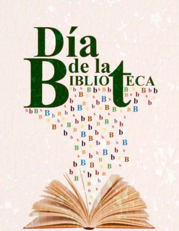 Cartel de Día de la Biblioteca 