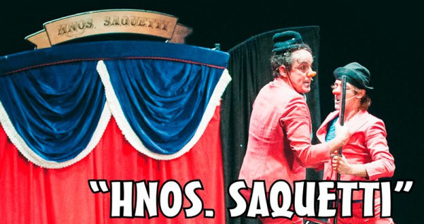 Cartel de Espectáculo de Payasos “Hermanos Saqueti