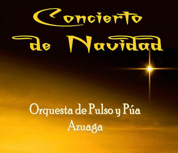 Cartel de Concierto de Navidad de la Orquesta de Pulso y Púa de Azuaga
