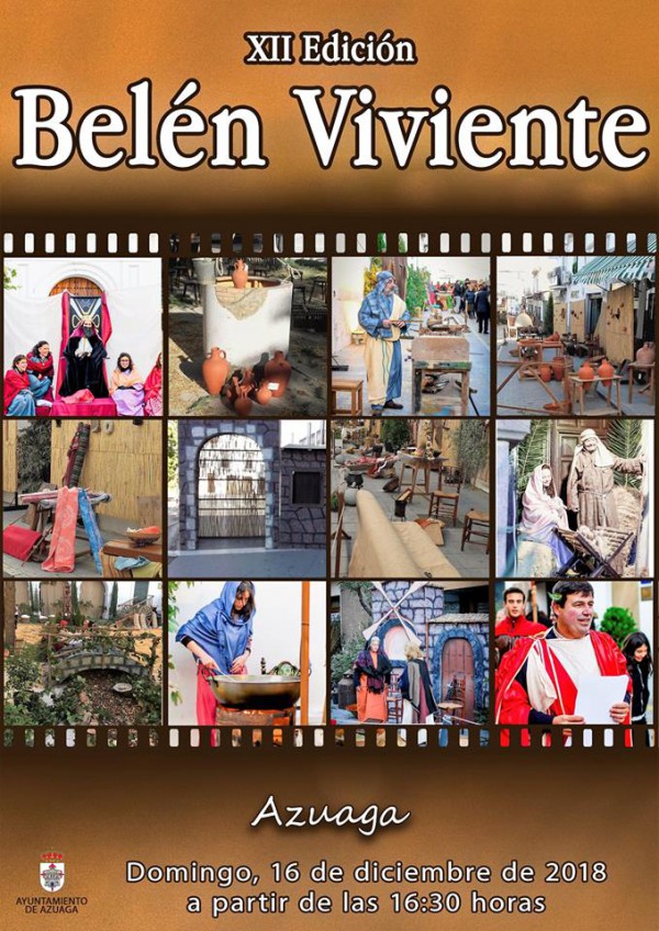 Cartel de XII Edición del Belén Viviente de Azuaga 