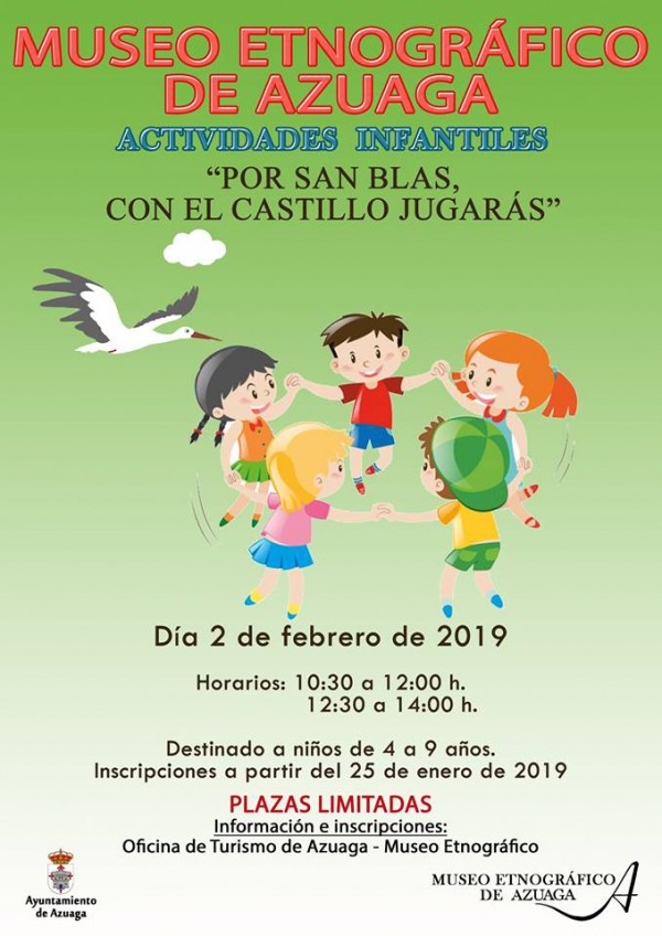 Cartel de “Por San Blas, con el castillo jugarás”