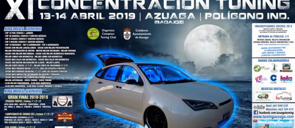 Cartel de XI Concentración Tuning Azuaga
