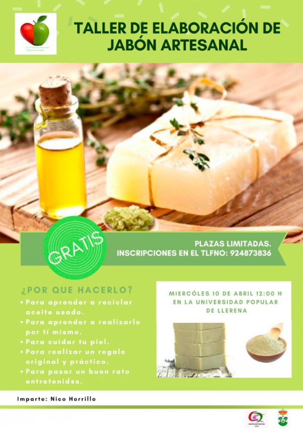 Cartel de Taller de jabón artesanal