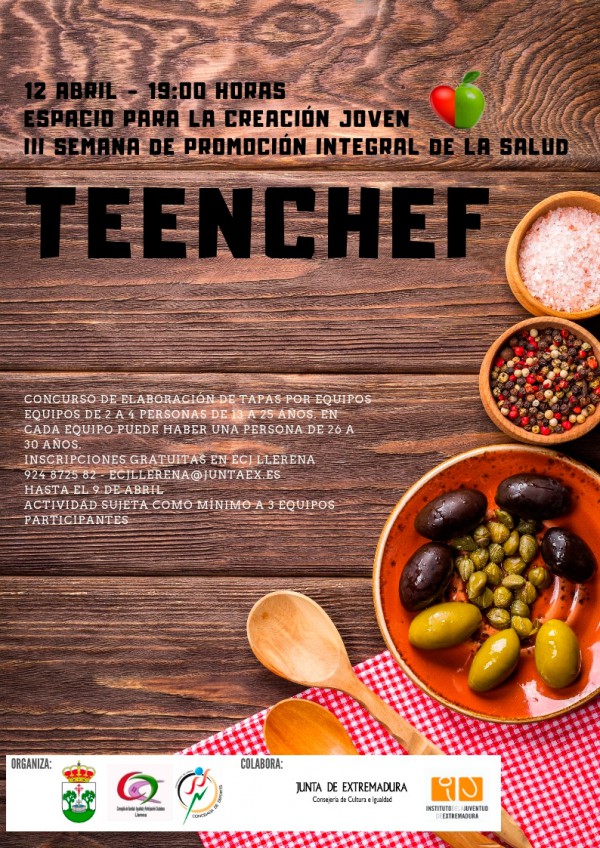 Cartel de I Concurso Teen Chef