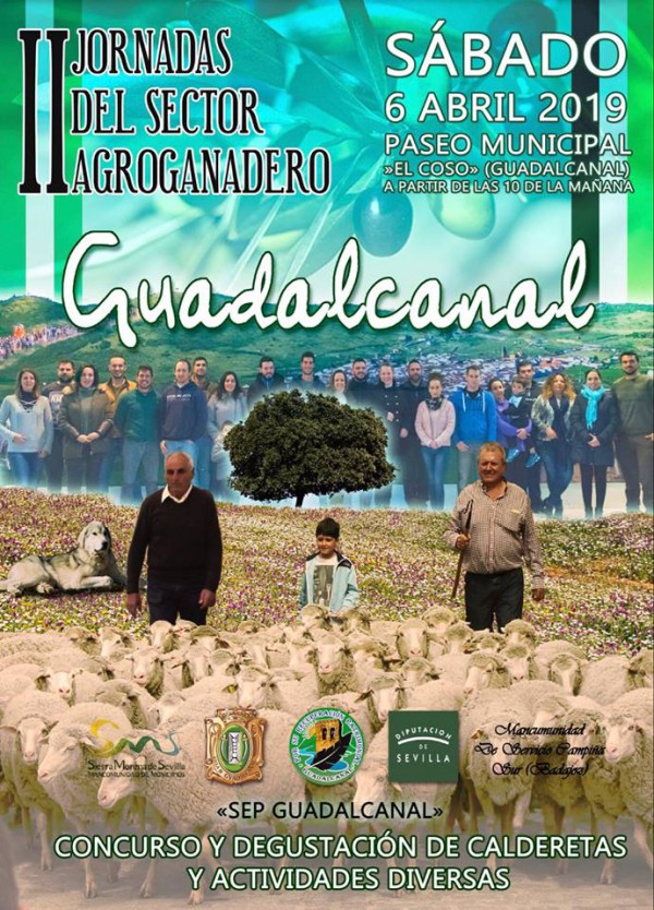 Cartel de II Jornadas del Sector Agro Ganadero en Guadalcanal