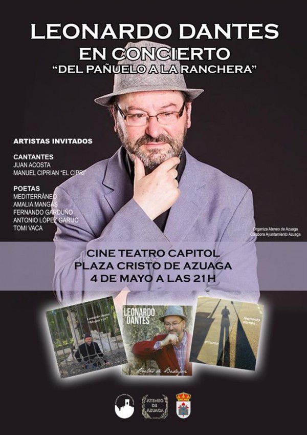 Cartel de Leonardo Dantés en Concierto