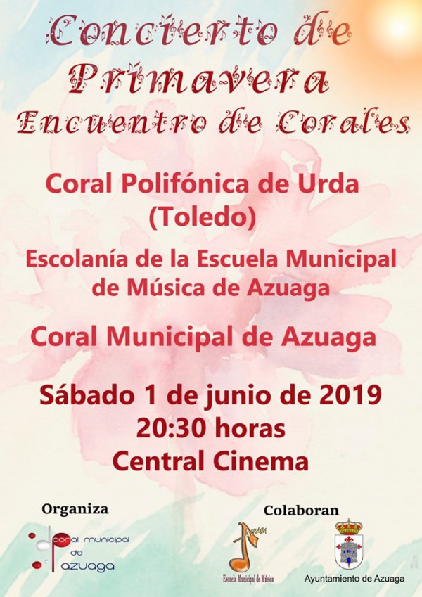 Cartel de Concierto de Primavera. Encuentro de Corales