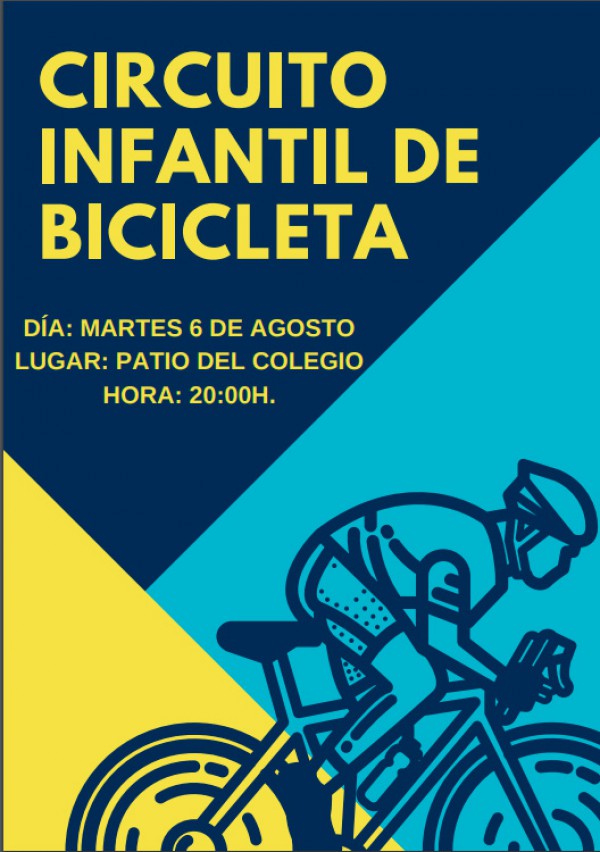 Cartel de Circuito Infantil de Bicicleta