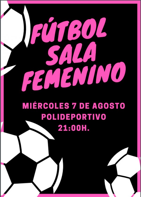 Cartel de Fútbol Sala Femenino