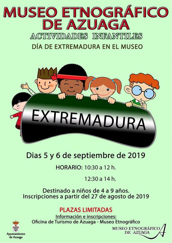 Cartel de Actividades Infantiles en el Museo Etnográfico