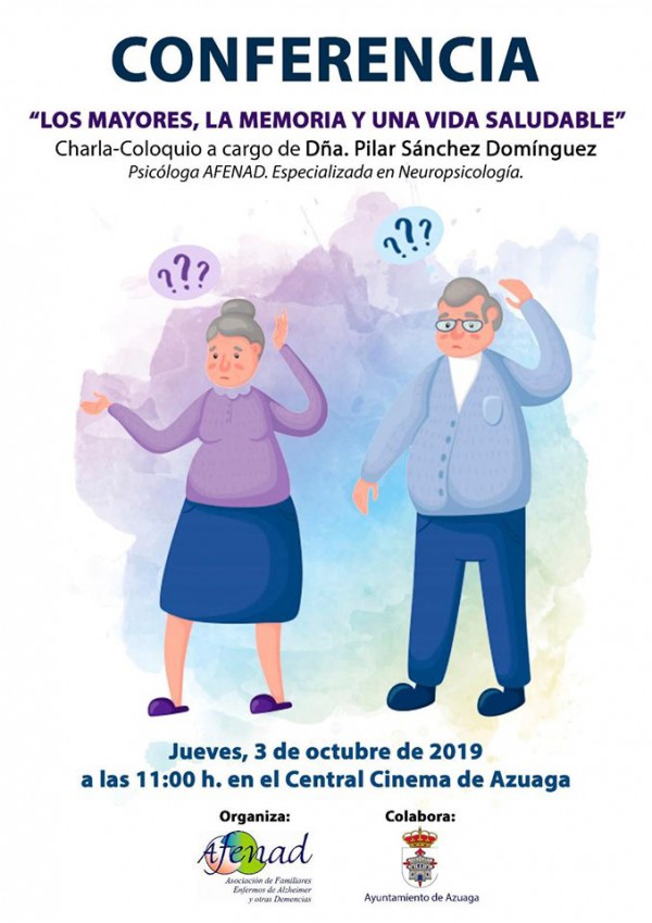 Cartel de Charla - Coloquio sobre los mayores