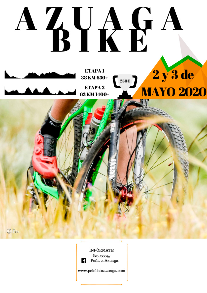Cartel de “Azuaga Bike 2020”