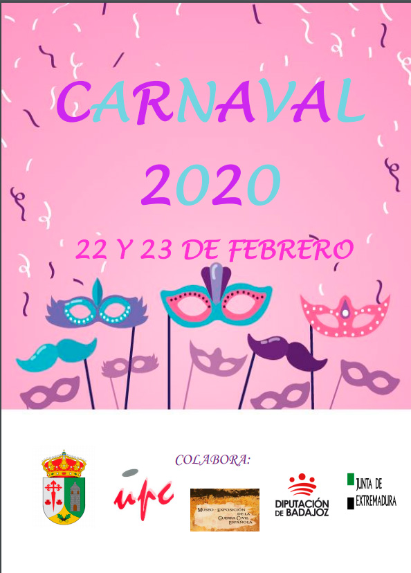 Cartel de Carnaval 2020 en Campillo de Llerena 