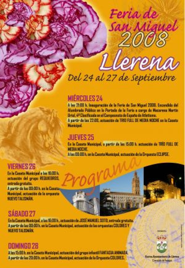 Cartel de Fería San Miguel de Llerena