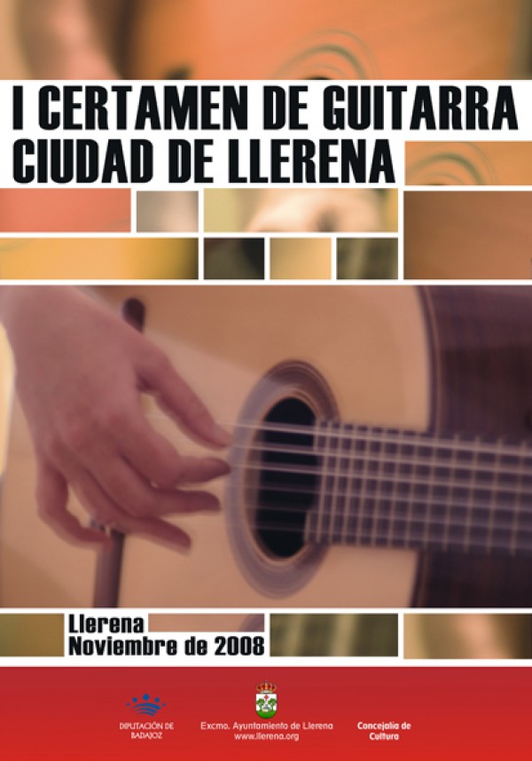 Cartel de I Certamen de Guitarra en Llerena