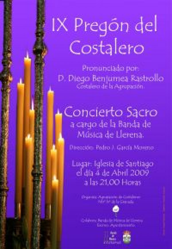 Cartel de IX Pregón del Costalero