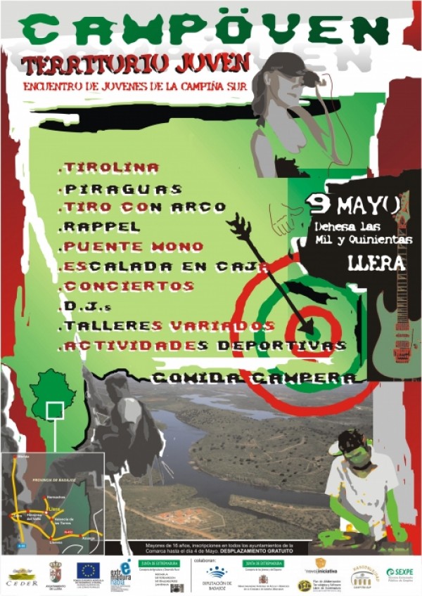 Cartel de CAMPOVEN- Territorio Joven 