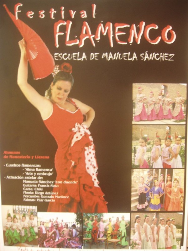 Cartel de Festival Flamenco-Escuela Manuela Sánchez 