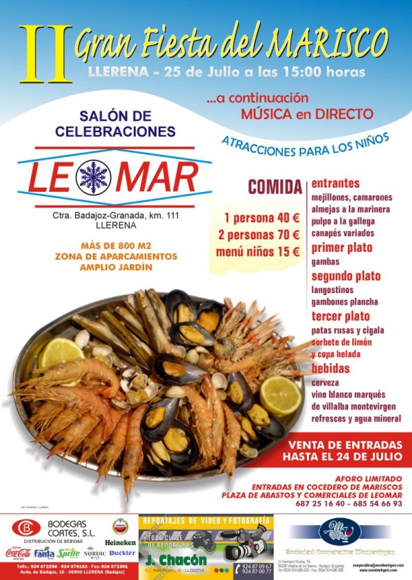 Cartel de II Gran Fiesta del Marisco 